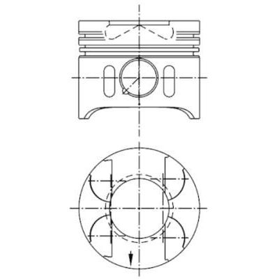 Piston (88.50MM-0.50)  GOETZE 87-70499-050