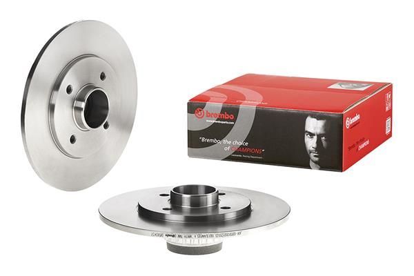 Fren Disk Ayna Arka Sağ ve Sol Renault Clio II / (Makyajlı)(B/CB0)(06.2001->)  BREMBO 08.5834.37