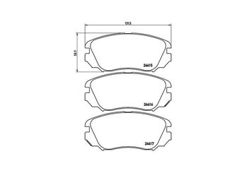 Fren Disk Balata Ön MAGNETI MARELLI 363700459054  13237765 20963796 84233325 13237750 13312895 20877794 22959105 23214903 23316342 95530020 1605185 1605236 1605624 95514525 13237753 32017995