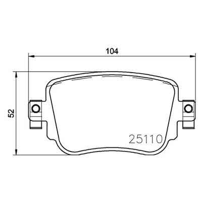 Fren Disk Balata Arka Audi S1 Sportback (8XF)(2014->)  MAGNETI MARELLI 363700485140