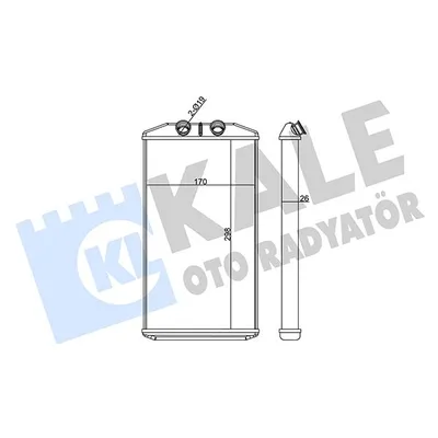 Kalorifer Radyatörü  Iveco Daily Kargo Aracı  (Sommer)(2014->)  ORİS KIV030026