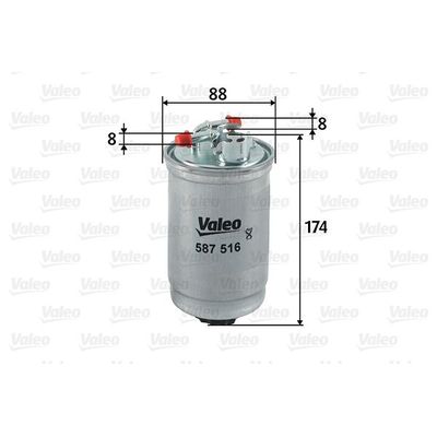Yakıt Filtresi  Volkswagen Polo III 2/4 Kapı (6N2)(10.1999->2001)  VALEO 587516
