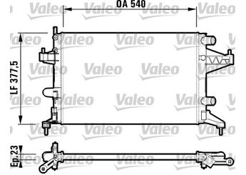 Su Radyatörü  VALEO 732825  377771279001 1300236 1300250 1300334 9201955 93173379 95513834