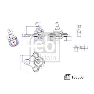 Rotil Alt Sol Hyundai Kona / Kona Elektrik (OS)(2017->)  BSG 40-310-202