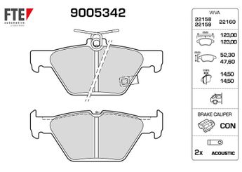 Fren Disk Balata Arka FTE 9005342  26696AL000 26696-AL000 26696AN020