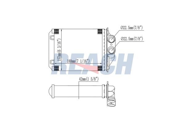 Kalorifer Radyatörü  Abarth 500 (150)(2008->)  KRAFTVOLL 08050022