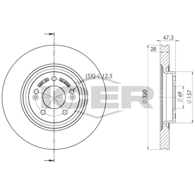 Fren Disk Ayna Ön Sağ ve Sol Kia Optima (JF)(2015->)  AYD 50912