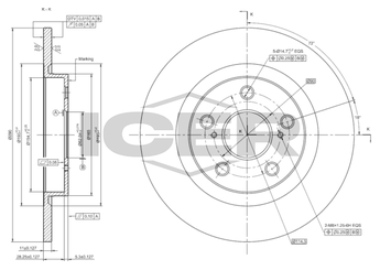 Fren Disk Ayna Arka Sağ ve Sol SWAPP 43479  4243105070 42431-05070