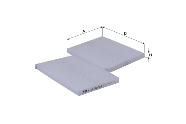 Polen Filtresi  Nissan Qashqai +2 (J10)(08.2008->)  FIL FILTRE HC 7162