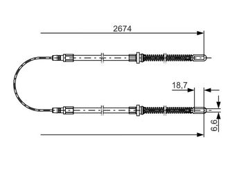El Fren Teli Orta BOSCH 1 987 482 148  99434589