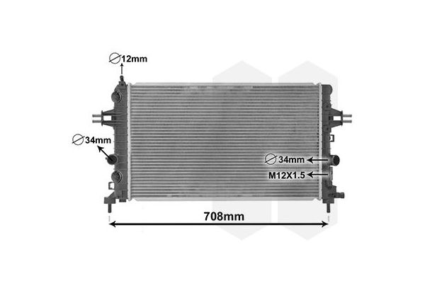Su Radyatörü  Opel Astra H GTC (2004->)  FORD ORJINAL ME1C1H8005JE