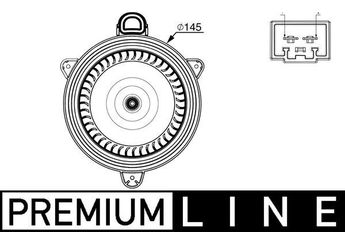 Kalorifer Motoru  MAHLE AB 267 000P  H1BH19846BA 2092407 2 092 407 H1BH 19846 BA