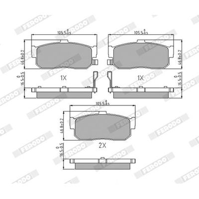 Fren Disk Balata Arka FERODO FDB796