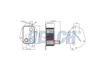 Motor Yağ Soğutucu  MAHER 10827  264102A300 264102A500 264102A501 264102A600