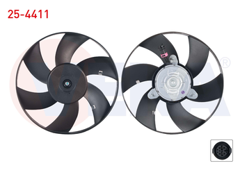 Radyatör Fan ve Motoru  VEKA 25-4411  6K0959455A 6K0959455AB 6K0 959 455 A