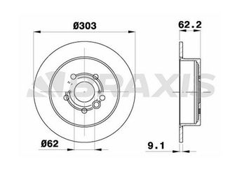 Fren Disk Ayna Arka Sağ ve Sol BRAXIS AE0263  4243142041 42431-42041