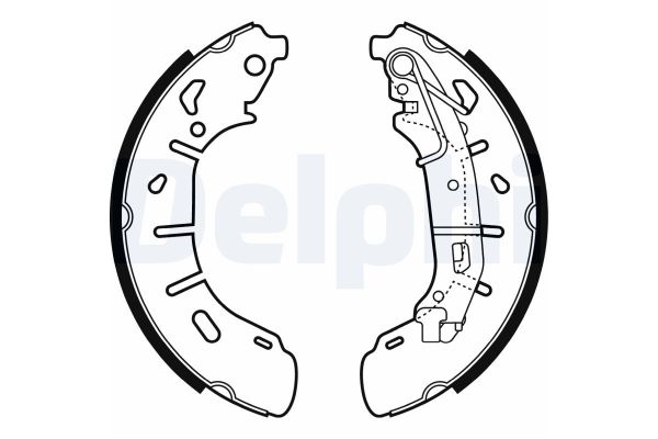 Fren Pabuçlu Balata Arka DELPHI LS2050