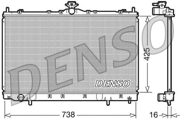 Su Radyatörü  DENSO DRM45012