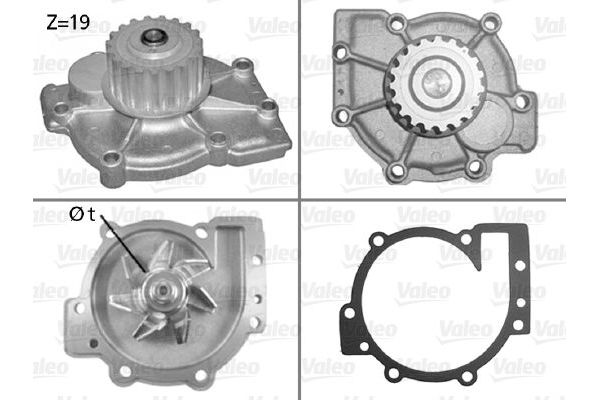 Devirdaim Su Pompası  Volvo C70 Cabriolet (12.2005->)  VALEO 506325