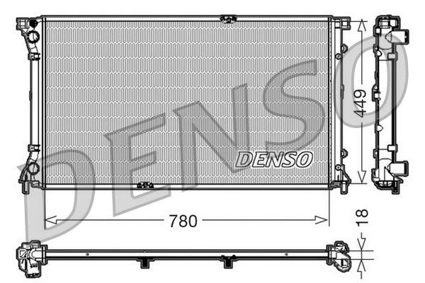 Su Radyatörü  DENSO DRM23097
