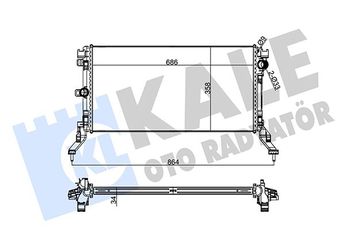 Su Radyatörü  KALE 273800  7718669 214100005R 21 41 000 05R 214100052R