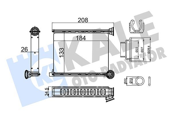 Kalorifer Radyatörü  VALEO 811699