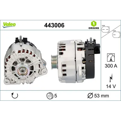 Alternatör  Mercedes GLS -Serisi (BM 167)(03.2019->)  VALEO 443006