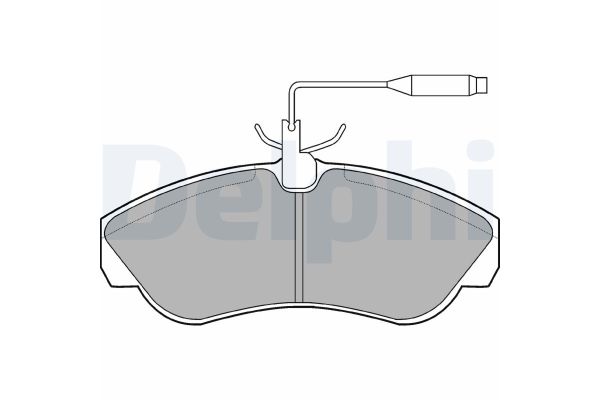 Fren Disk Balata Ön Citroen Jumper P.Van (Genis Hacim)(02.1998->)  DELPHI LP878
