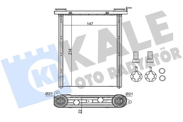 Kalorifer Radyatörü  Renault Scenic III (04.2009->)  KALE 347125