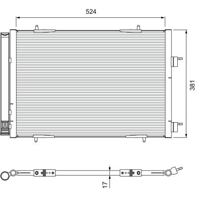 Klima Radyatörü  VALEO 814406