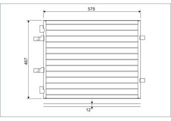 Klima Radyatörü  VALEO 814172  93857127 4417650 4417652 4419021 93862283 8200411148 8200465490 8200895918 93854159