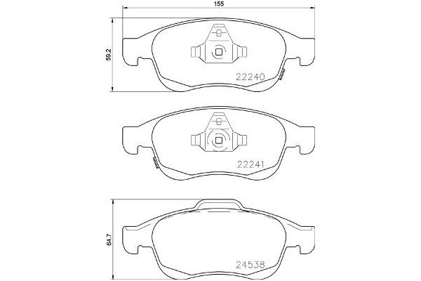 Fren Disk Balata Ön BREMBO P 23 165
