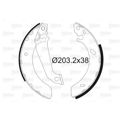 Fren Pabuçlu Balata Arka VALEO 562086