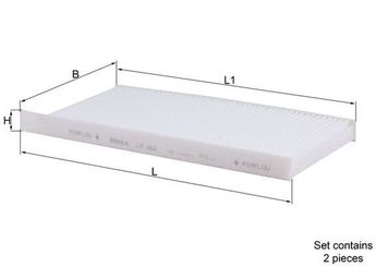 Polen Filtresi  MAHLE LA 468/S  7701209837 93197779 95525119 95528121 4158350600 415835100 4158351100 4158351300 A4158350600 A415835100 A4158351100 A4158351300 2789100Q0D 2789100Q0F 4419683 8201676037 8660003084