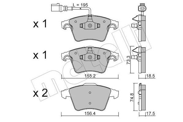 Fren Disk Balata Ön METELLI 22-0552-1