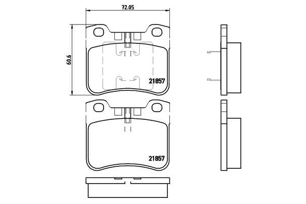 Fren Disk Balata Ön BREMBO P 61 059