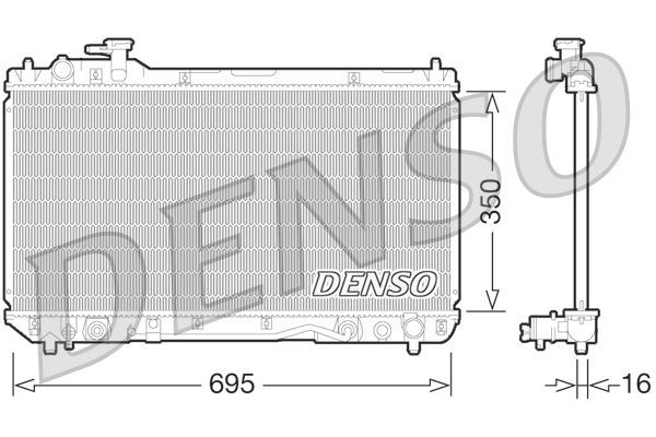 Su Radyatörü  DENSO DRM50061