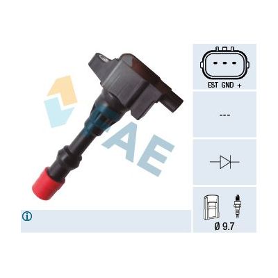 Ateşleme Bobini  Honda Jazz (GD1/5)(01.2002->)  ZEGEN ZIC1010