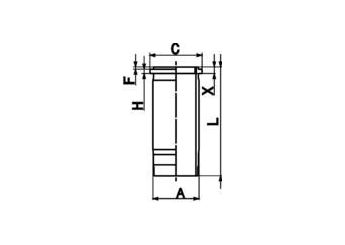 Gömlek (128.00MM-STD)  KOLBENSCHMIDT 89867110  4600111310 4570301737 4570302637 460 011 13 10 4600112010 460 011 20 10 A4600111310 A 460 011 13 10 A4600112010 A 460 011 20 10