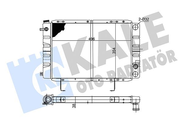 Su Radyatörü  Dacia Duster II (01.2018->)  KALE 138600
