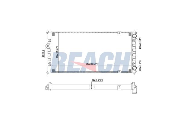 Su Radyatörü  MADE IN TAIWAN 1190-4811D