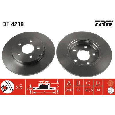 Fren Disk Ayna Arka Sağ ve Sol Ford Mondeo S.Wagon (GE)(2000->)  SWAPP 43025