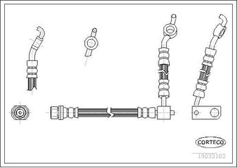 Fren Hortumu Arka Sol CORTECO 19033103  19033103 9094702C75