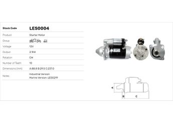 Marş Dinamosu  LUCAS ELEKTRIK LES0004  S1284 S12-84 1447586M91 997267 1873A010 26283R 2873121 2873121T 2873125 2873141 2873A010 2873A102 2873D003 31179