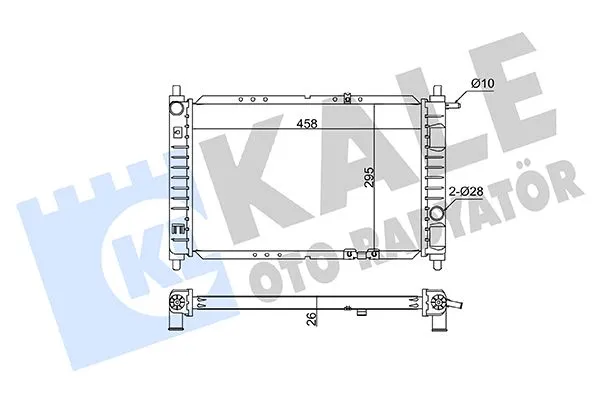Su Radyatörü  Chevrolet Matiz (2004->2005)  KALE 341930