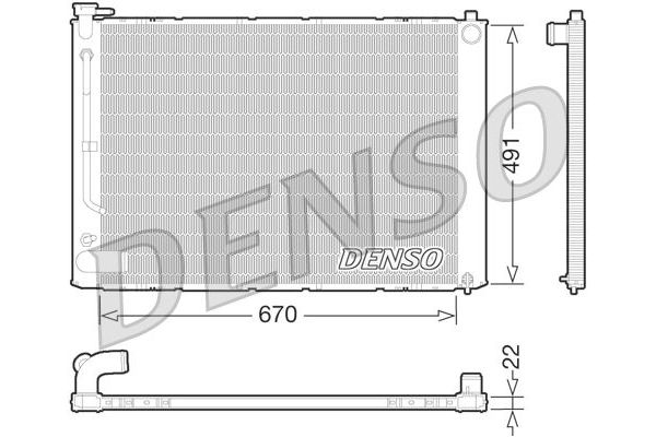Su Radyatörü  DENSO DRM51011