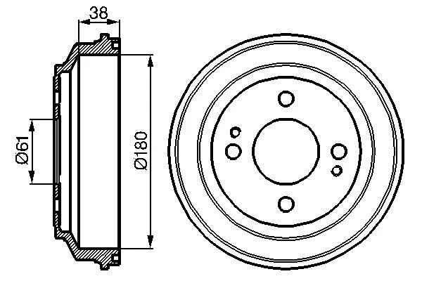 Kampana Arka Sağ veya Sol Dacia Logan II (11.2012->)  BOSCH 0 986 477 063