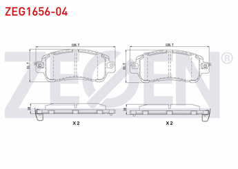Fren Disk Balata Ön ZEGEN ZEG1656-04   DAY53328ZA DAY63328Z DAY5-33-28ZA DBY13328ZA DBY1-33-28ZA DBY13328Z DBY1-33-28Z DHY83328Z DHY8-33-28Z
