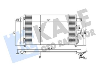 Klima Radyatörü  VEKA 43-2104  9760625500 9760625800 97606-25500