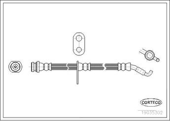 Fren Hortumu Ön Sağ veya Sol OSSCA 01219  5155062J00 51550-62J00